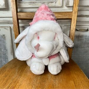Disney Store Exclusive Dumbo plush 12" pink & white embroidered eyes Snowball